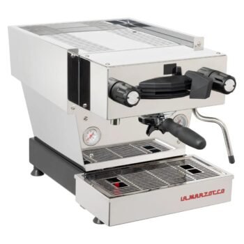 La Marzocco Linea Mini Espresso Machine - White / Walnut Accents