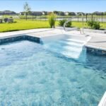 Royal Swimming Pools 8' Straight Back Step 4-Tread White Cantilever Latham