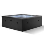 Wave Garda | 4-Person Eco Foam Hot Tub | Integrated Heater | Charcoal Black