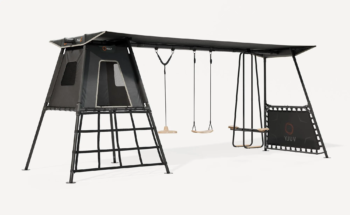 Vuly Max 2.1 C3 Swing Set With Cubby Outdoor Kids Playsets for Backyards Swing Swing and Swing